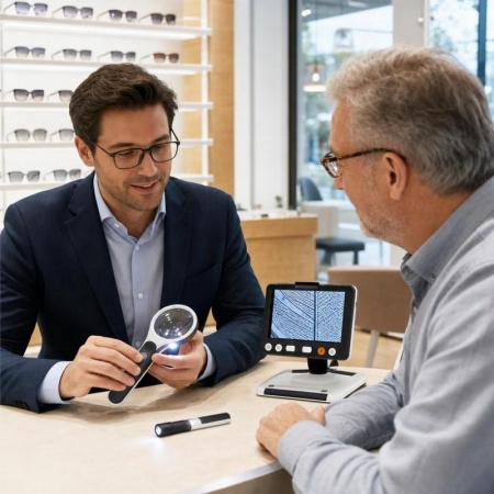 Loupes, stylos de lecture et t&eacute;l&eacute;agrandisseurs, des accessoires pour mieux voir au quotidien